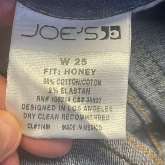 Joe’s Jeans The Honey Booty Fit 25 x 33 Long Boot Cut Elizabeth Low Rise Stretch - Picture 9 of 10